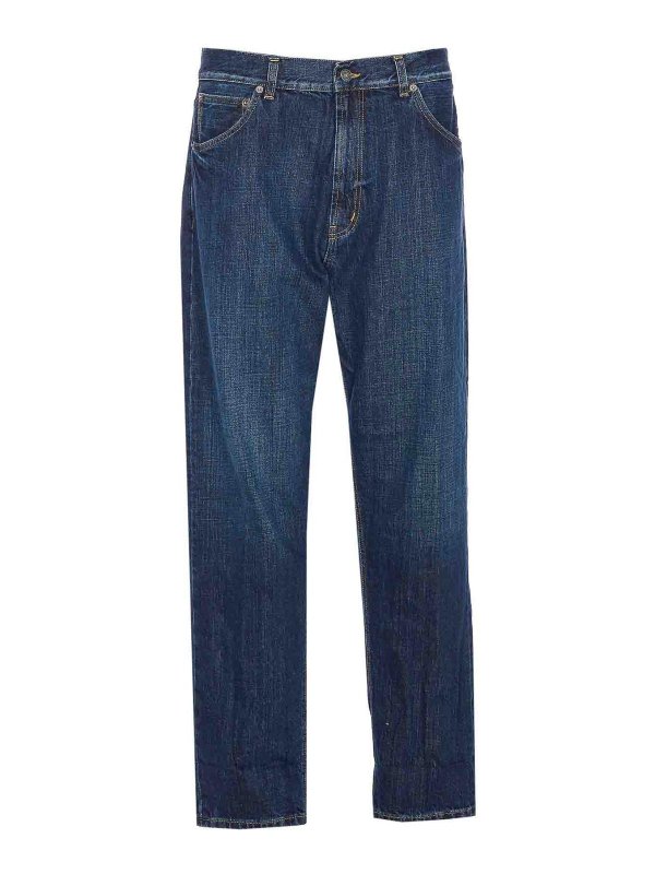 DONDUP: straight leg jeans - Blue Paco Jeans