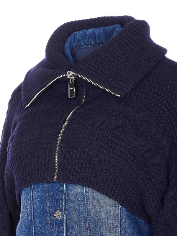 The Best Shops DONDUP: padded jackets - Blue Denim Down Jacket
