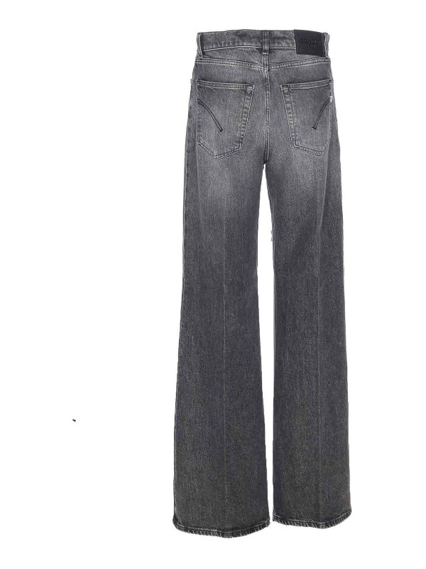 DONDUP: flared jeans online - Grey Amber Pants