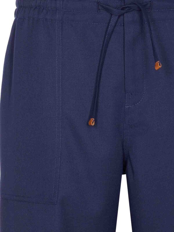 カジュアルパンツ - ブルー shop online: DRÔLE DE MONSIEUR