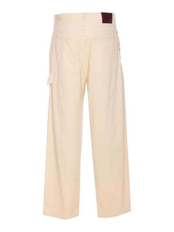 DRÔLE DE MONSIEUR: casual trousers online - Ecru Le Baggy Pants