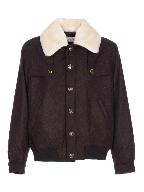 DRÔLE DE MONSIEUR: ダウン・ハイテクジャケット - ダウンジャケット - ブラウン