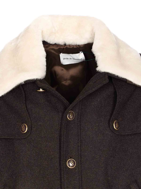 ダウンジャケット - ブラウン shop online: DRÔLE DE MONSIEUR