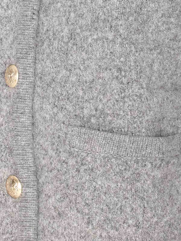 The Best Shops DUNST: Suéteres con cuello pico - Suéter Cuello Redondo - Gris