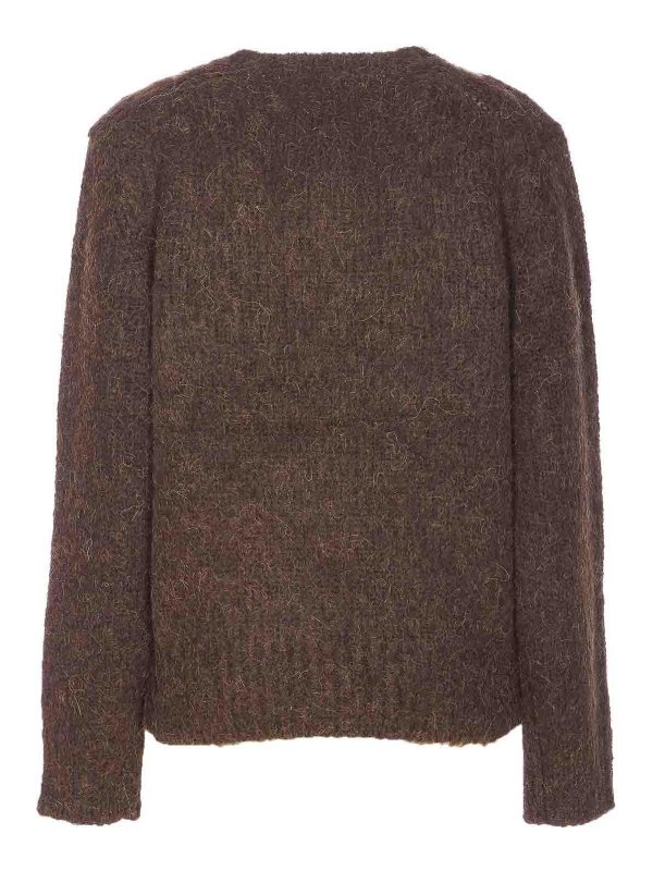 DUNST: Suéteres con cuello pico online - Suéter Cuello Redondo - Marrón