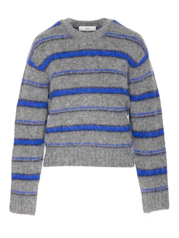 DUNST: crew necks - Grey Baby Alpaca Sweater