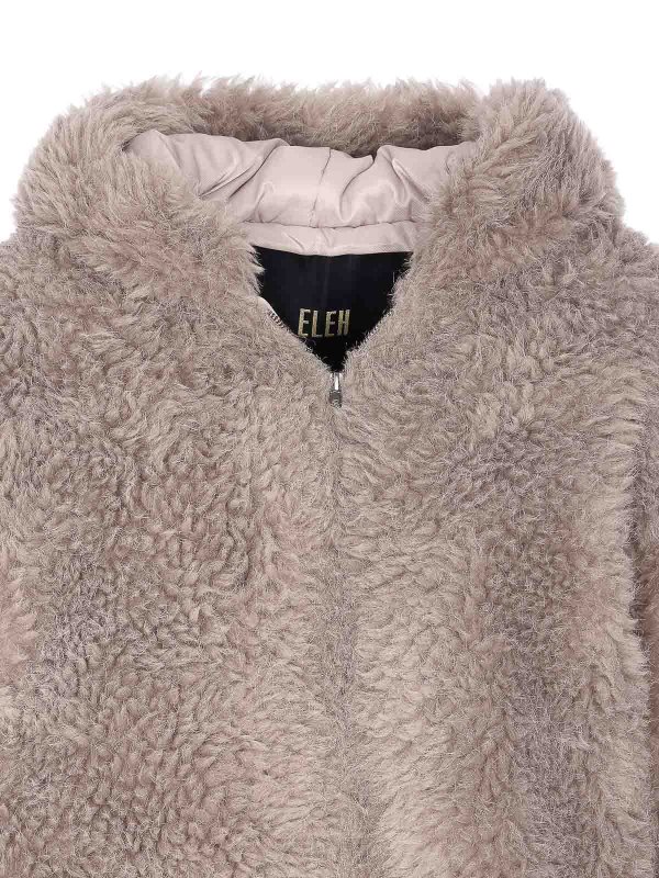 毛皮/ムートンコート - グレー shop online: ELEH