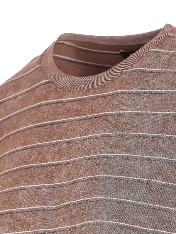 The Best Shops ELEH: crew necks - Brown Long Sleeves T-Shirt