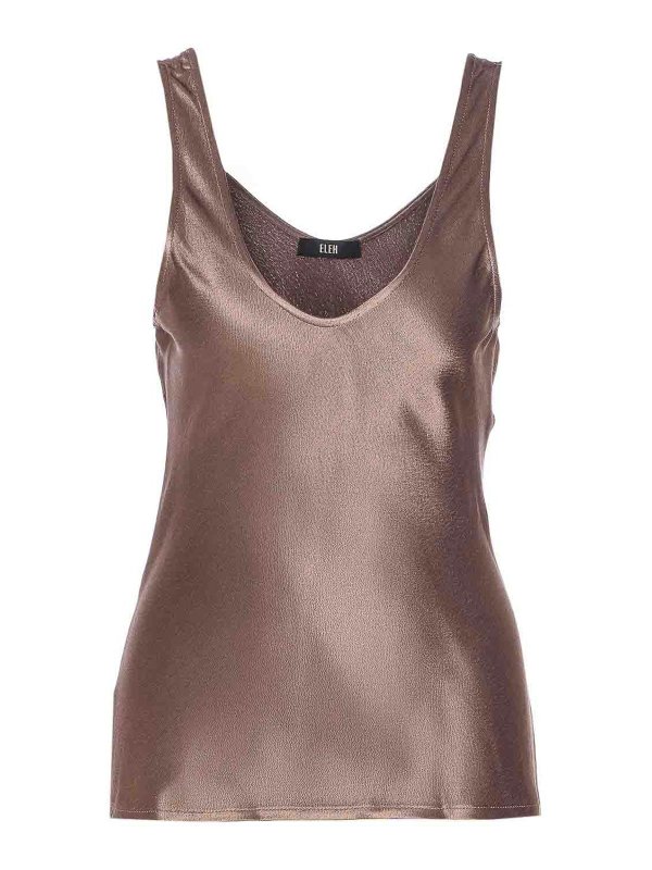 ELEH: Tops & Tank tops - Mud Gray Top