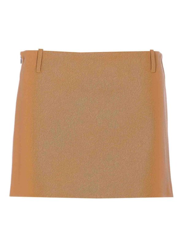ELEH: mini skirts - Brown Mini Skirt