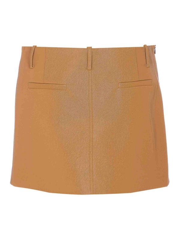 ELEH: mini skirts online - Brown Mini Skirt