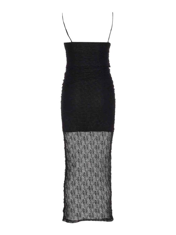 ELEH: maxi dresses online - Black Lace Dress