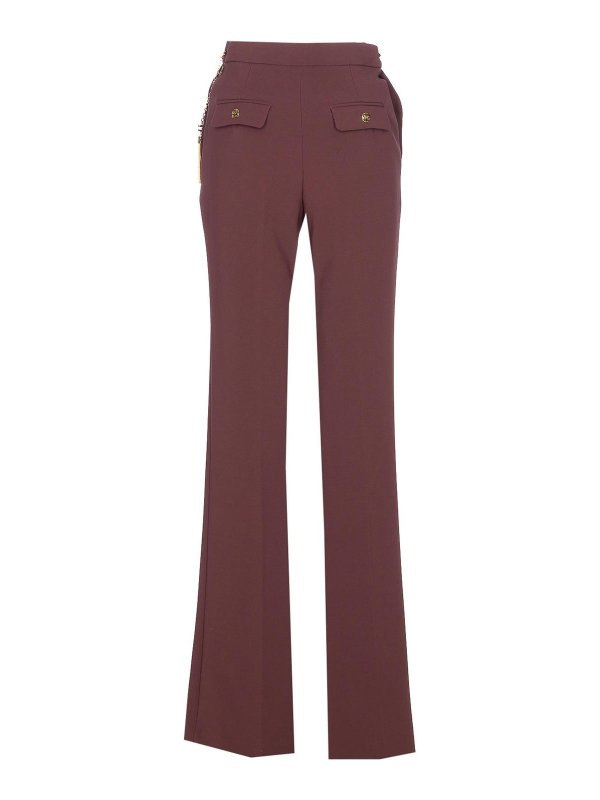 ELISABETTA FRANCHI: Pantalones casual online - Pantalón Casual - Rojo