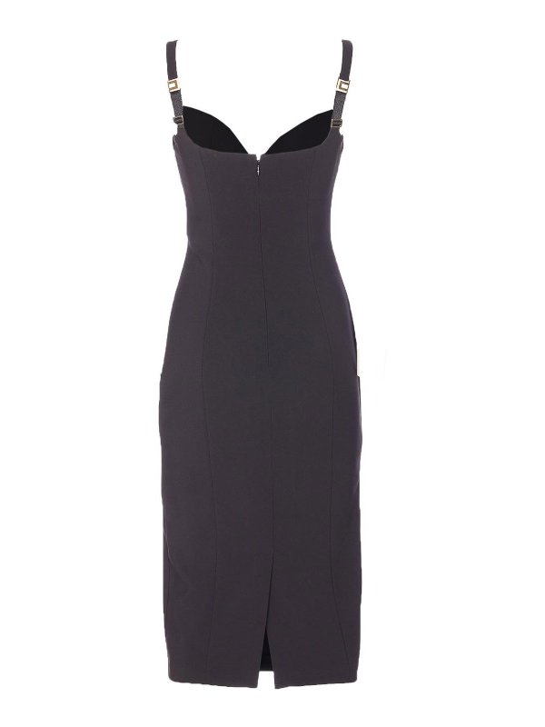 ELISABETTA FRANCHI: ニーレングスドレス online - 膝丈ドレス - 黒