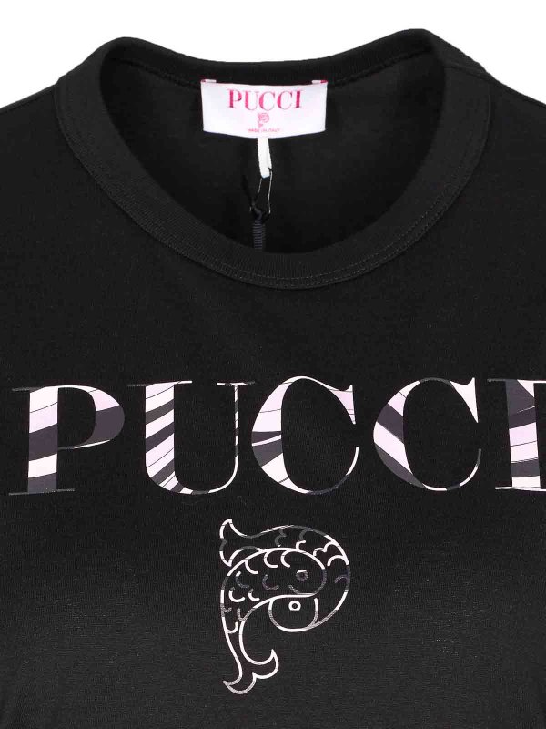 Cotton Logo T-Shirt shop online: EMILIO PUCCI