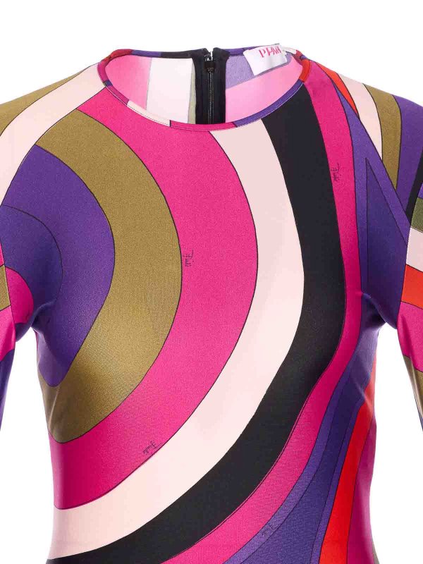 Robe Au Genou - Multicolore shop online: EMILIO PUCCI