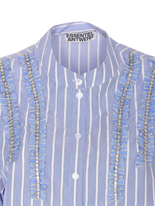 Pull Col Rond - Bleu shop online: ESSENTIEL ANTWERP