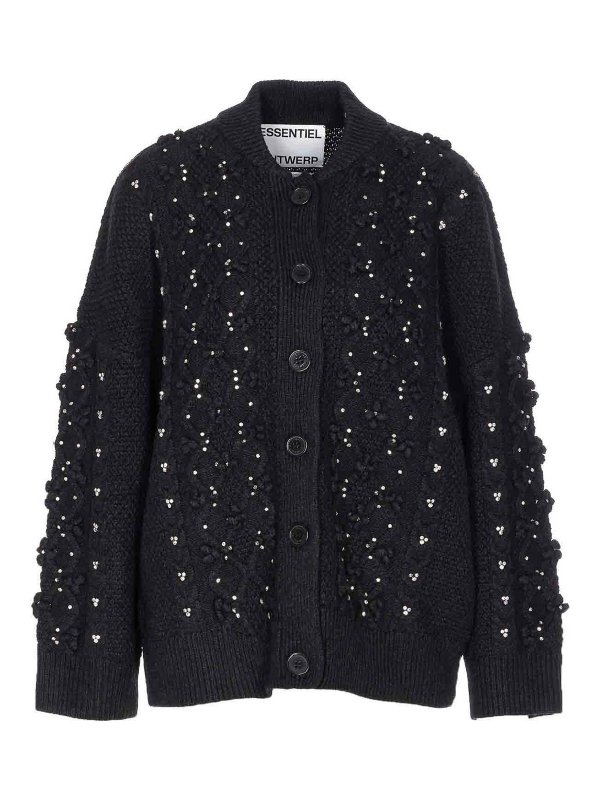 ESSENTIEL ANTWERP: cardigans - Iltimate Braided Cardigan