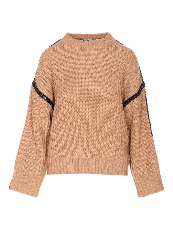 ESSENTIEL ANTWERP: crew necks - Indsay Embellished Sweater