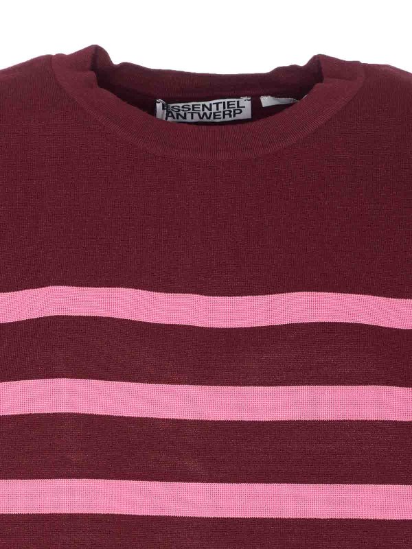 Suéter Cuello Redondo - Rojo Oscuro shop online: ESSENTIEL ANTWERP