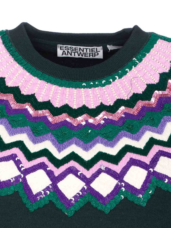 Suéter Cuello Redondo - Verde shop online: ESSENTIEL ANTWERP