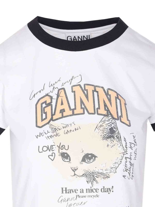 Basic Kitty T-Shirt shop online: GANNI