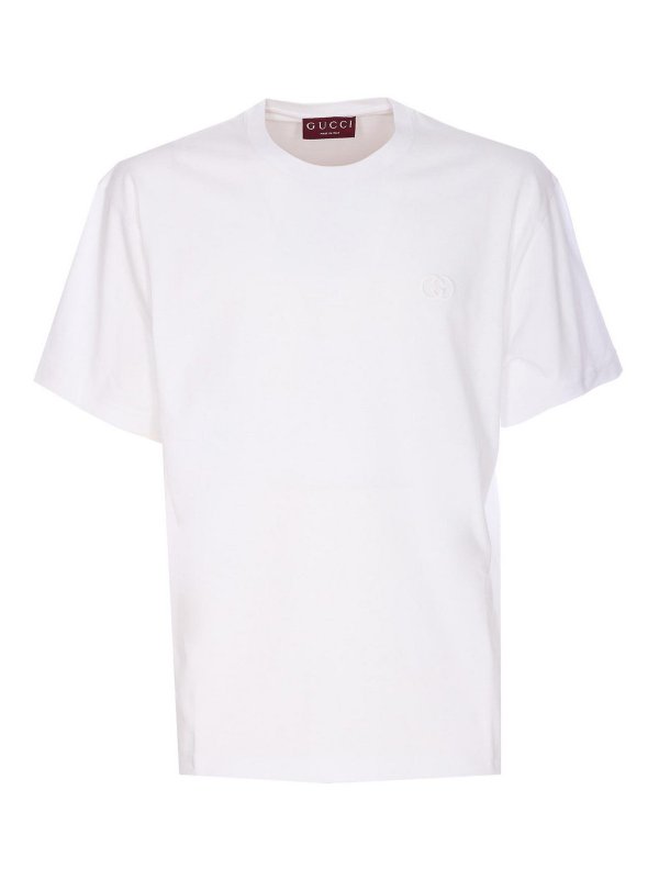 GUCCI: crew necks - White T-Shirt