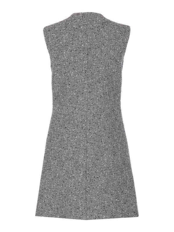 GUCCI: short dresses online - Grey Boucle Dress