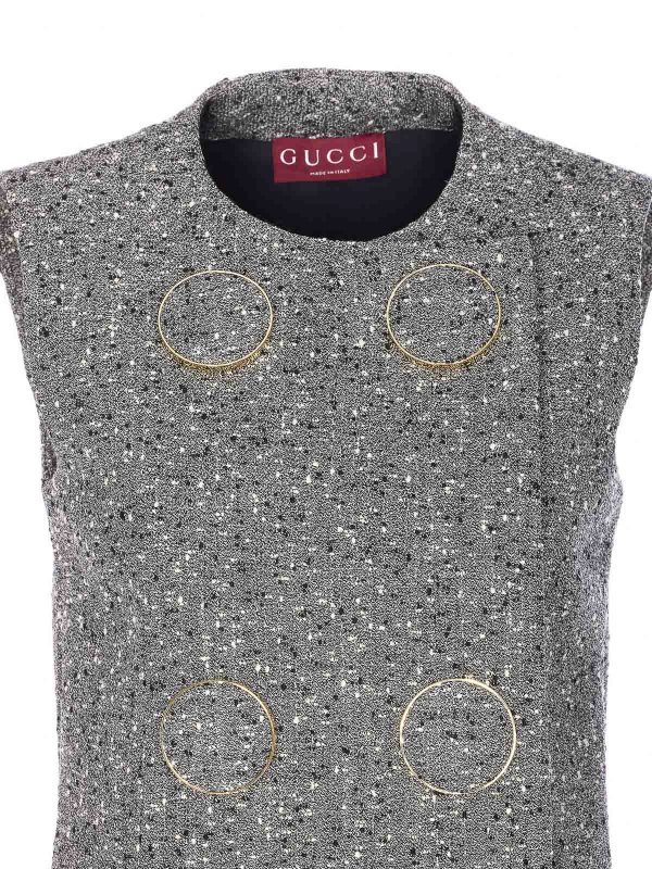 Grey Boucle Dress shop online: GUCCI