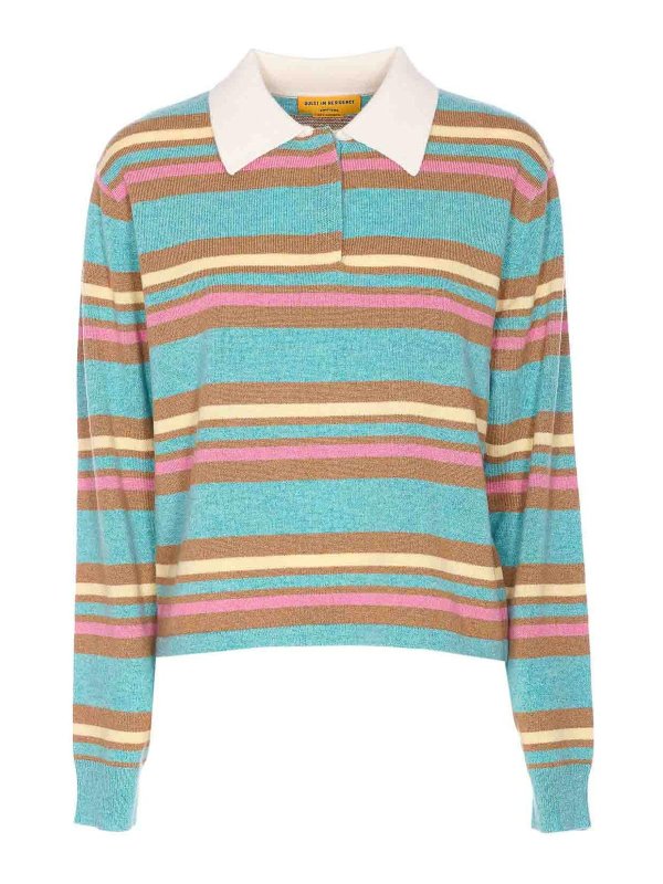 GUEST IN RESIDENCE: crew necks - Cropped Strip Polo Sweater