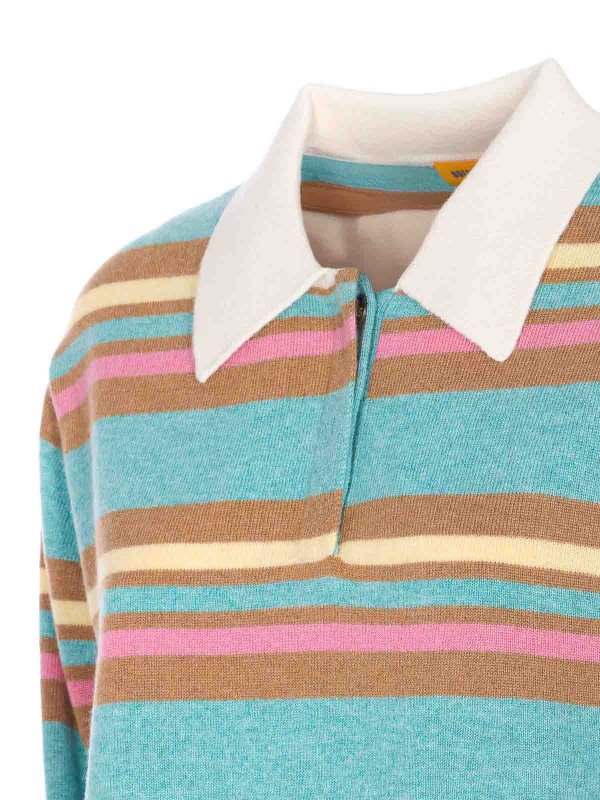 The Best Shops GUEST IN RESIDENCE: crew necks - Cropped Strip Polo Sweater