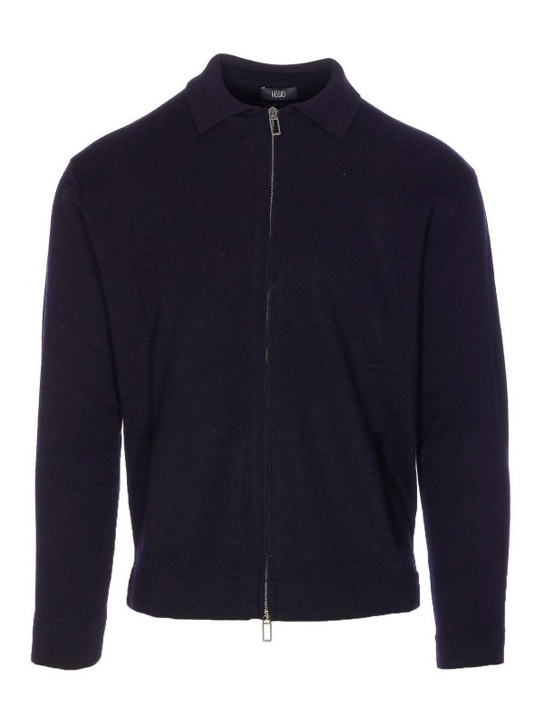 HOSIO: Cuellos altos y polos - Suéter Con Cuello Alto - Azul