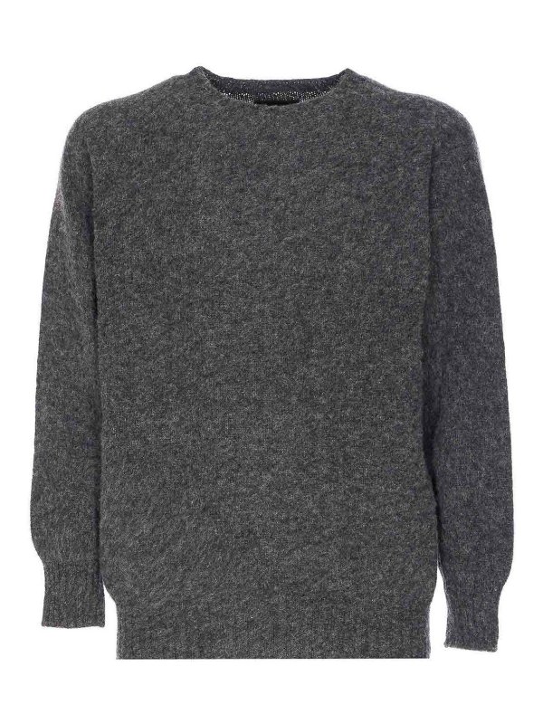 HOWLIN: Pull col rond - Pull Col Rond - Gris