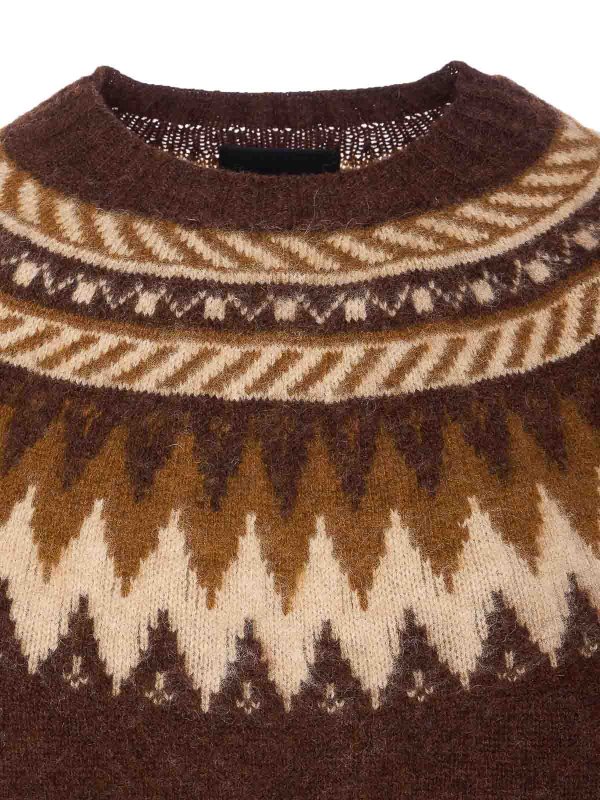 Pull Col Rond - Marron shop online: HOWLIN