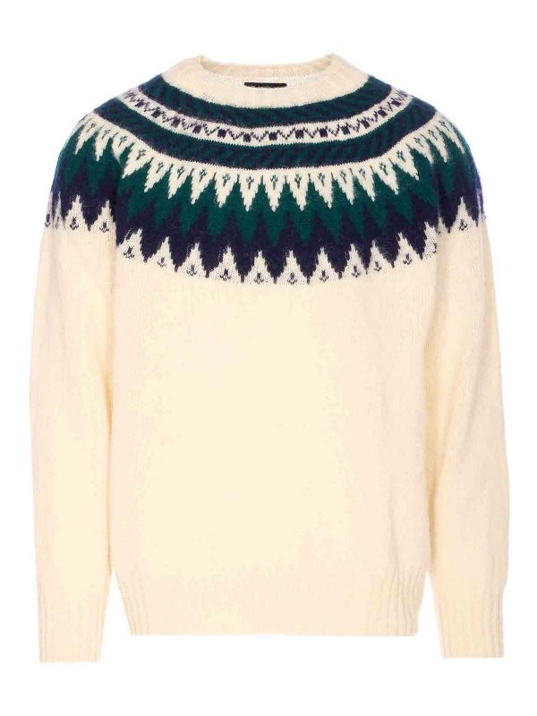 HOWLIN: Pull col rond - Pull Col Rond - Beige