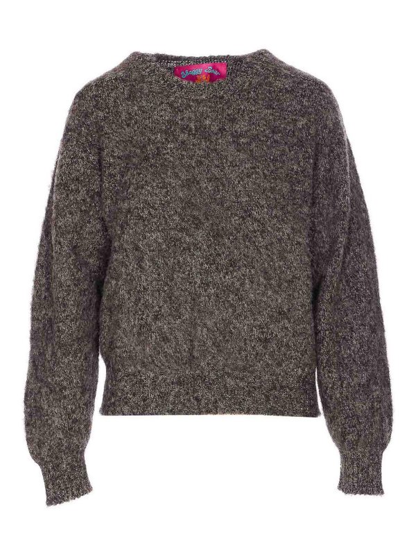 HOWLIN: Strickpullover mit Rundhalsausschnitt - Rundhalspullover - Schwarz