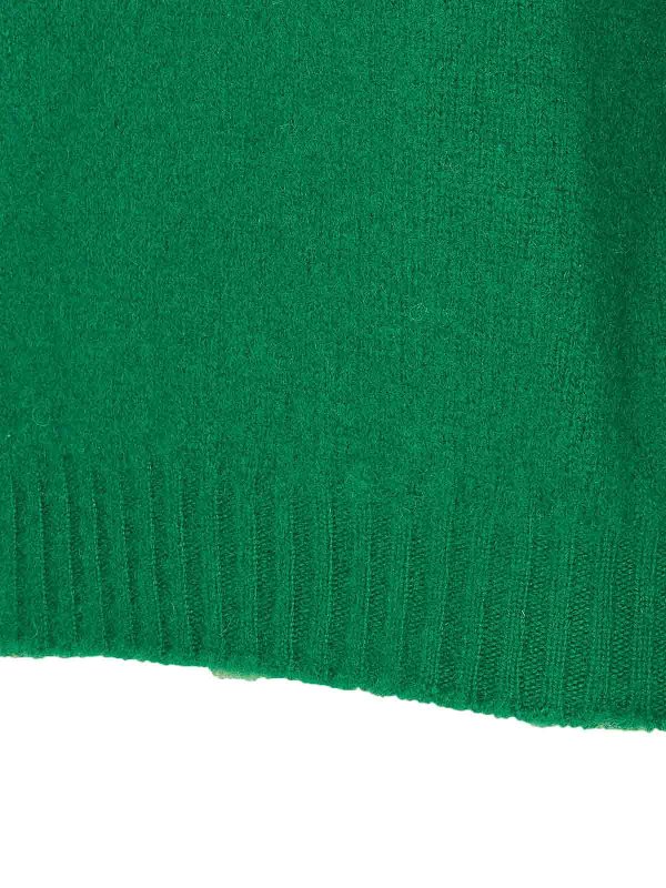 The Best Shops HOWLIN: Suéteres con cuello pico - Suéter Cuello Redondo - Verde