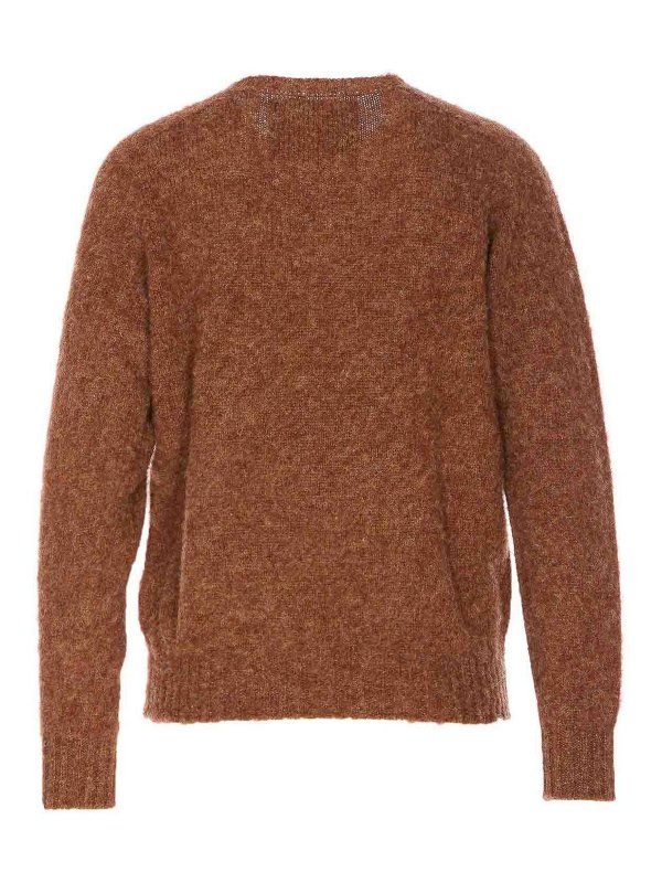 HOWLIN: Suéteres con cuello pico online - Suéter Cuello Redondo - Marrón