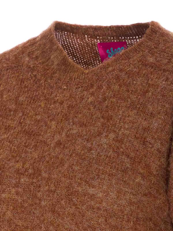 The Best Shops HOWLIN: Suéteres con cuello pico - Suéter Cuello Redondo - Marrón