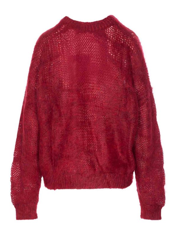 ISABEL MARANT: Strickpullover mit Rundhalsausschnitt online - Rundhalspullover - Rot