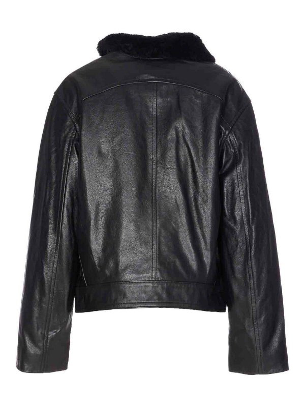 ISABEL MARANT: leather jacket online - Black Bryana Leather Jacket