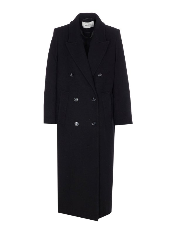 IVY OAK: long coats - Black Clemence Coat