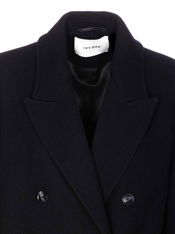 Black Clemence Coat shop online: IVY OAK