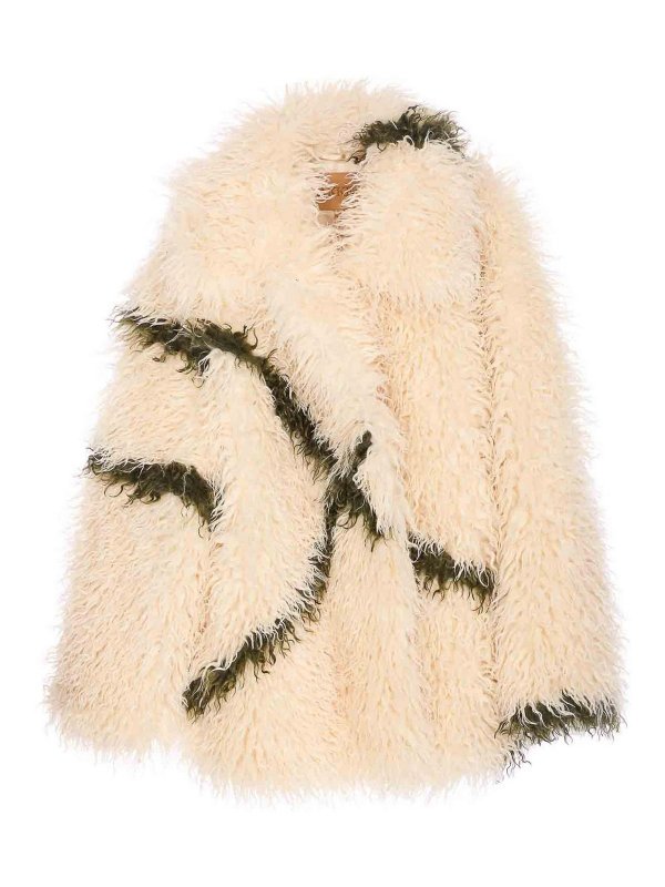 JAKKE: Pelz und Shearling - Pelz - Weiß