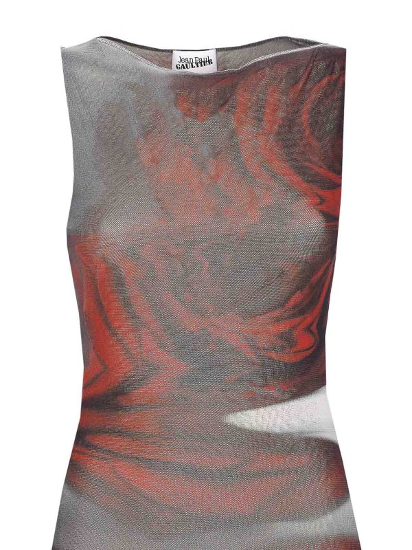 マキシドレス - 赤 shop online: JEAN PAUL GAULTIER