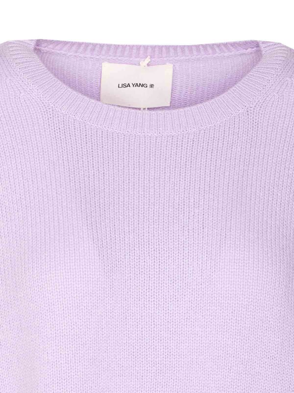 クルーネック - 紫 shop online: LISA YANG