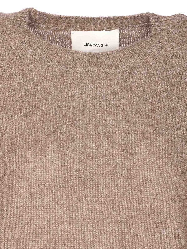 Nougat Brown Mira Sweater shop online: LISA YANG