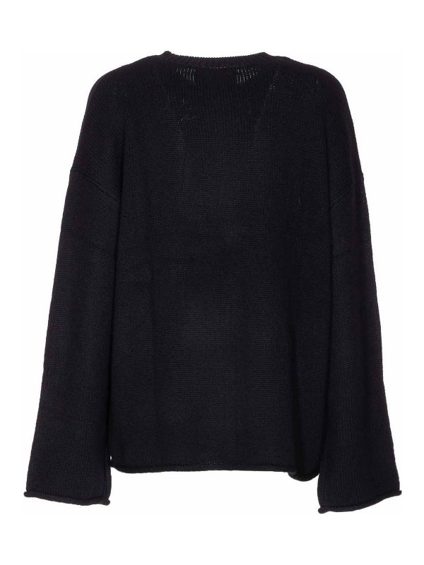 LISA YANG: Suéteres con cuello pico online - Suéter Cuello Redondo - Negro