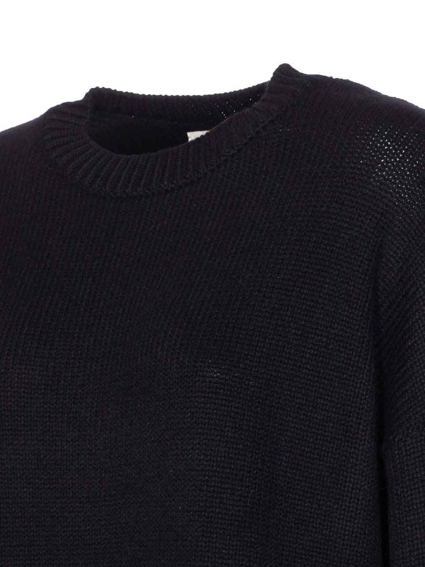 The Best Shops LISA YANG: Suéteres con cuello pico - Suéter Cuello Redondo - Negro