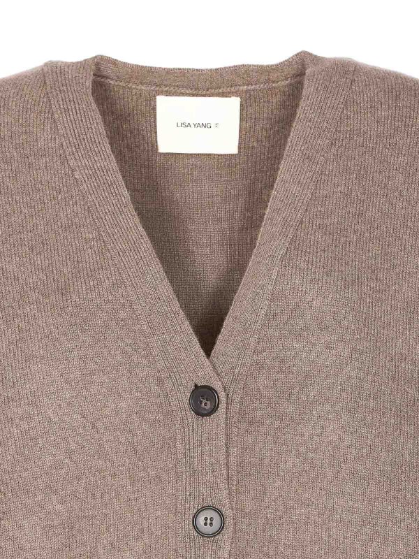カーディガン - ブラウン shop online: LISA YANG